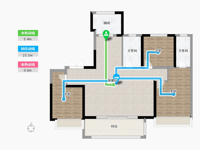 河南省-安阳市-建业通和府-107.00-户型库-动静线