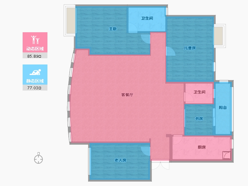 湖北省-武汉市-联通佳苑-150.00-户型库-动静分区