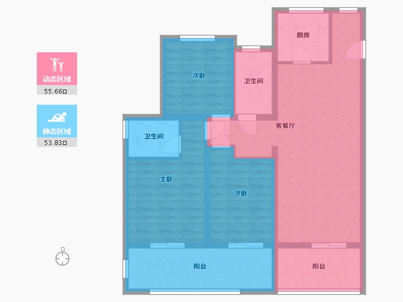 安徽省-阜阳市-华润华府-115.00-户型库-动静分区