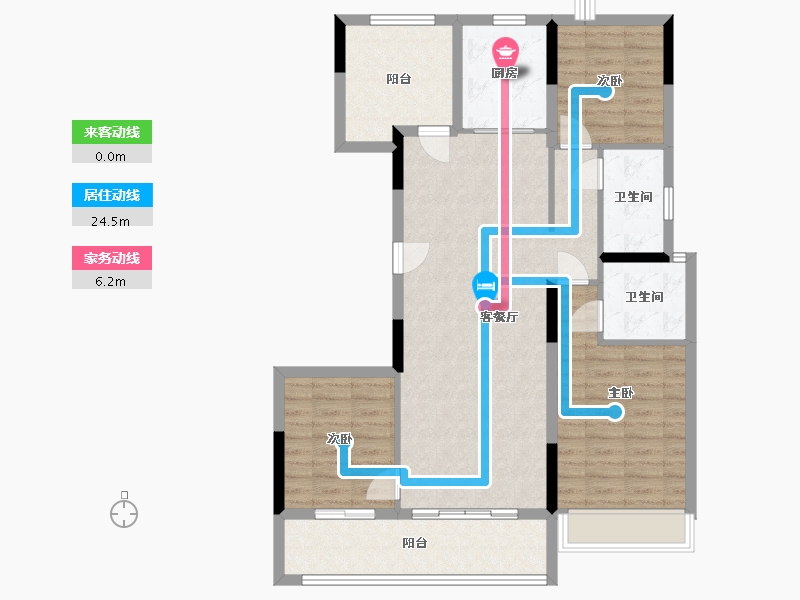 湖南省-长沙市-建发玖洲和玺-110.00-户型库-动静线