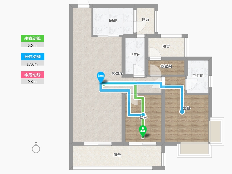 四川省-成都市-麓府大院-110.00-户型库-动静线