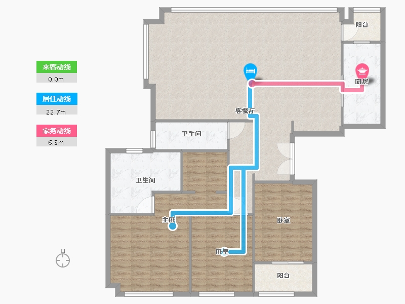 山东省-烟台市-万科·天琴湾-148.20-户型库-动静线