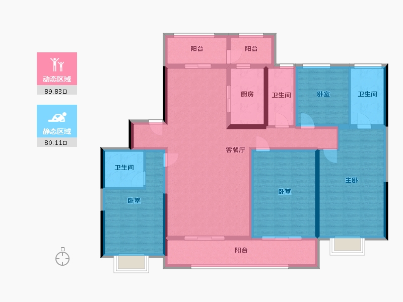 山东省-潍坊市-和園-152.00-户型库-动静分区