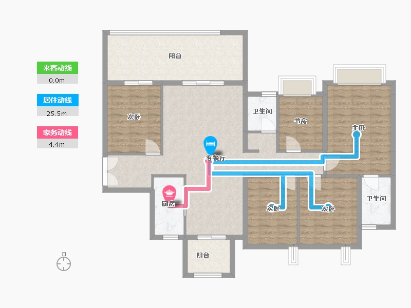 广西壮族自治区-南宁市-上水湾-115.00-户型库-动静线