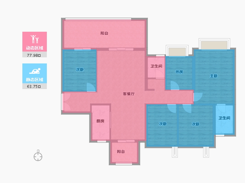 广西壮族自治区-南宁市-上水湾-115.00-户型库-动静分区