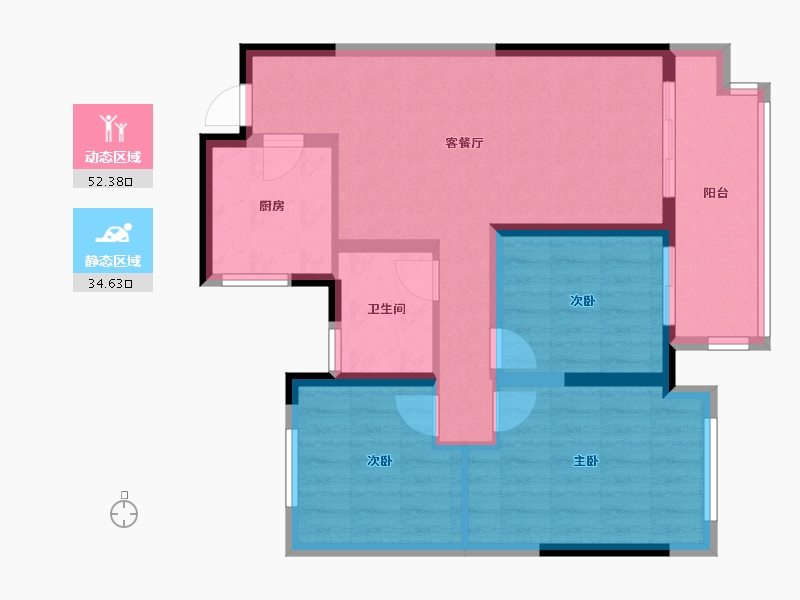 河南省-周口市-建业世和府-2期-80.00-户型库-动静分区