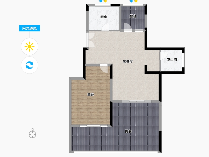 安徽省-宿州市-山楼府-110.00-户型库-采光通风