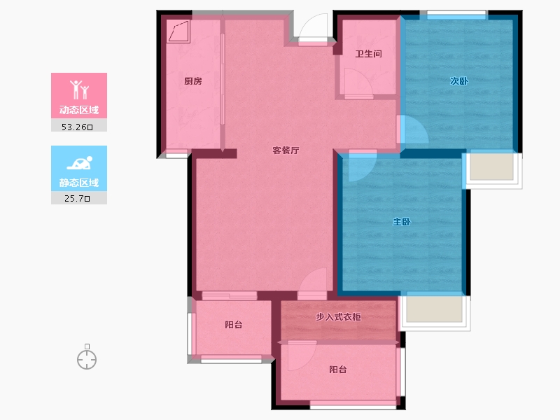 河北省-邯郸市-金色漫城-89.00-户型库-动静分区