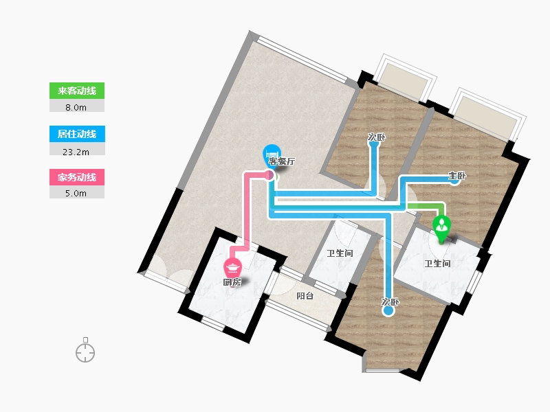 广东省-深圳市-东海花园二期福禄居-东区-97.00-户型库-动静线