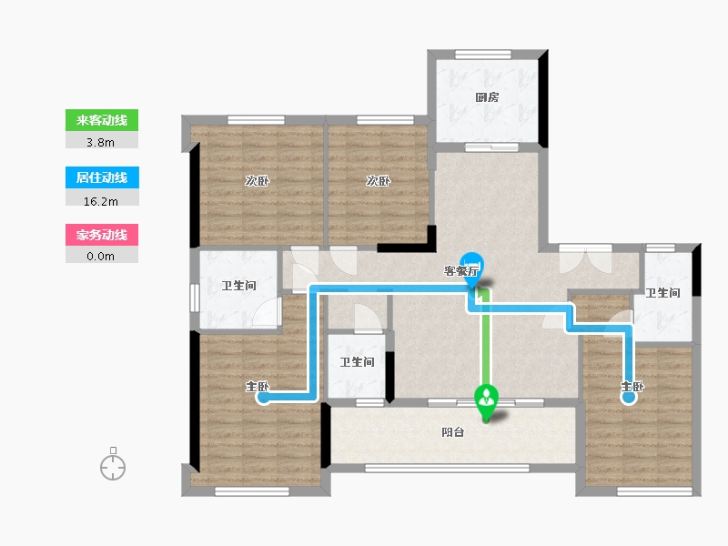 福建省-福州市-滨海壹号院-118.00-户型库-动静线