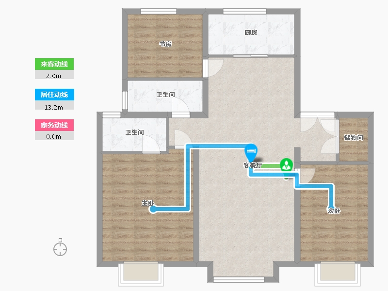 天津-天津市-富力又一城-115.00-户型库-动静线