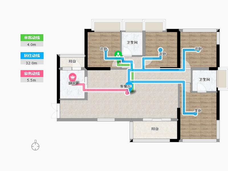 四川省-达州市-铁投·锦悦半岛-105.00-户型库-动静线