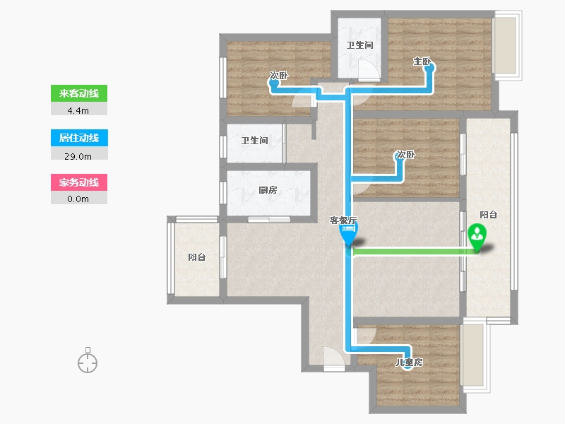 河南省-安阳市-永明壹号-110.00-户型库-动静线