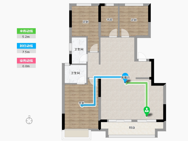 安徽省-马鞍山市-金悦香溪-98.00-户型库-动静线