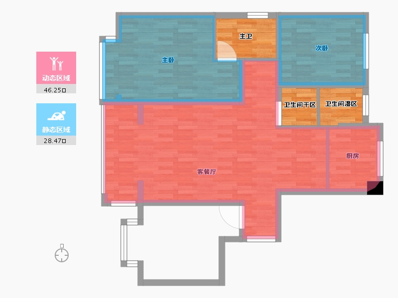 河南省-安阳市-滑县-88.06-户型库-动静分区