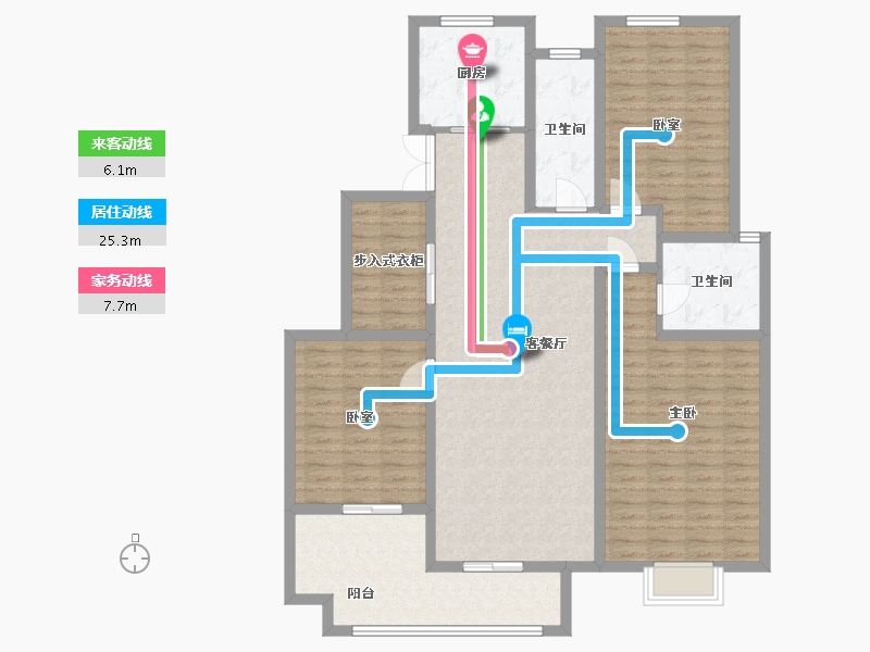 江苏省-宿迁市-世纪紫薇苑-133.00-户型库-动静线