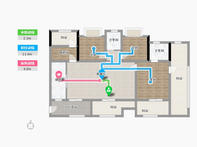 贵州省-遵义市-丹城御景-139.00-户型库-动静线