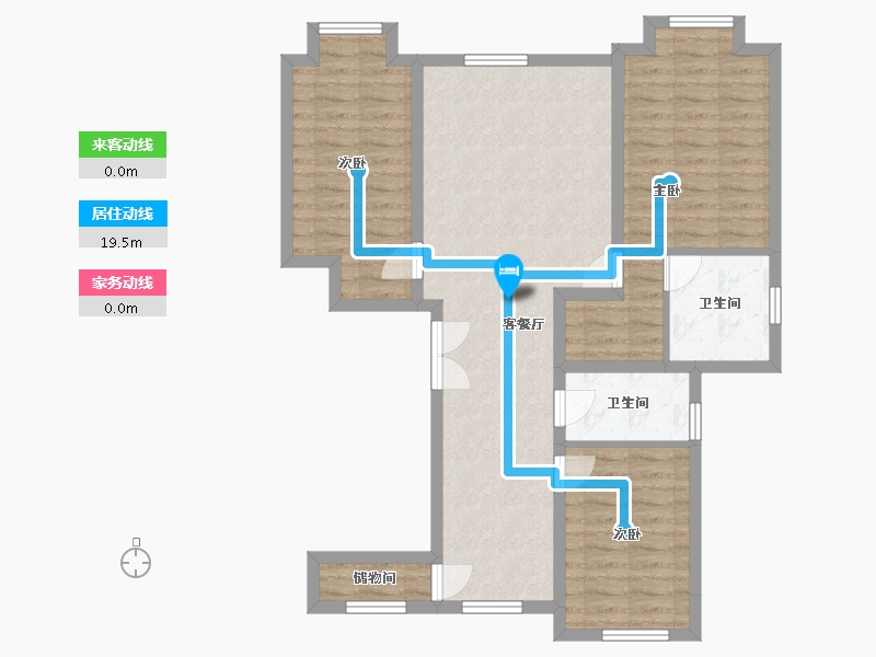 河北省-保定市-朝阳首府澜园北区-96.00-户型库-动静线