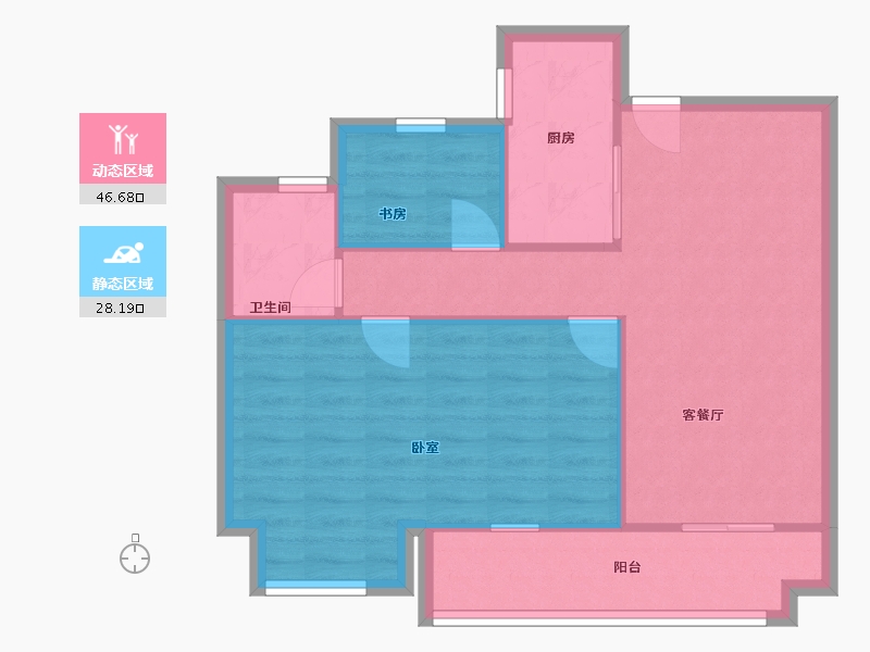 浙江省-宁波市-绿地海湾新城-68.00-户型库-动静分区