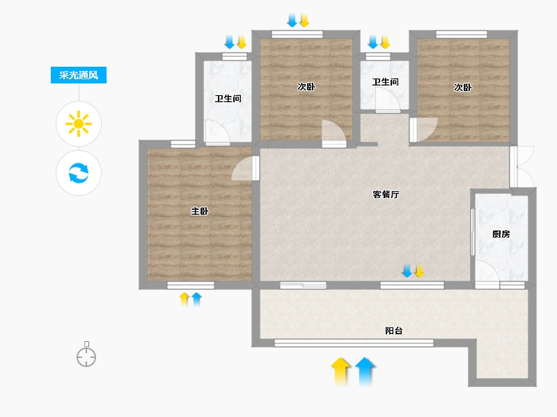 四川省-凉山彝族自治州-美程德州府-95.00-户型库-采光通风