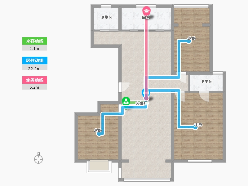 河南省-信阳市-弋阳康居-129.00-户型库-动静线