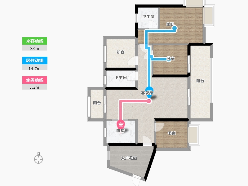 广东省-汕尾市-振业时代花园-119.00-户型库-动静线