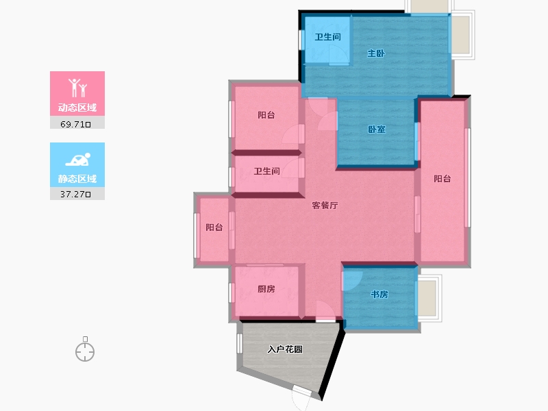 广东省-汕尾市-振业时代花园-119.00-户型库-动静分区