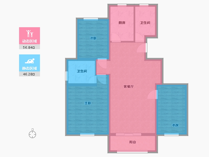 浙江省-衢州市-阳光名都-92.21-户型库-动静分区