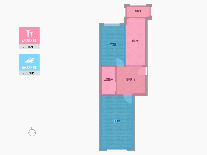 黑龙江省-哈尔滨市-红旗新区-33.97-户型库-动静分区