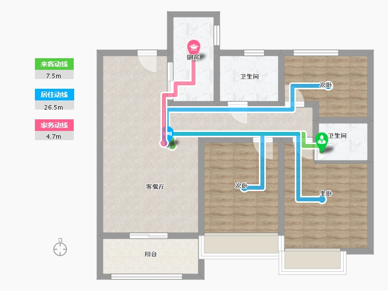 河南省-漯河市-颍都国际-88.00-户型库-动静线