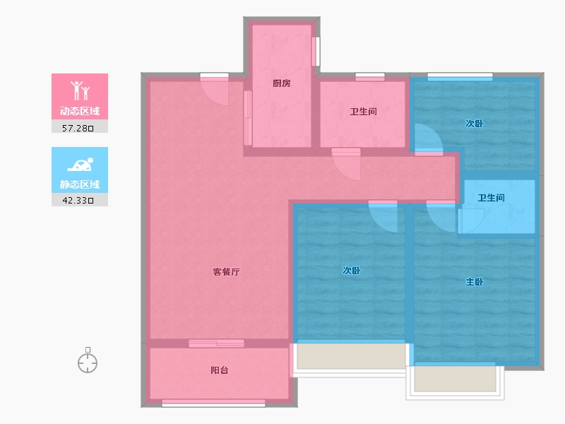 河南省-漯河市-颍都国际-88.00-户型库-动静分区