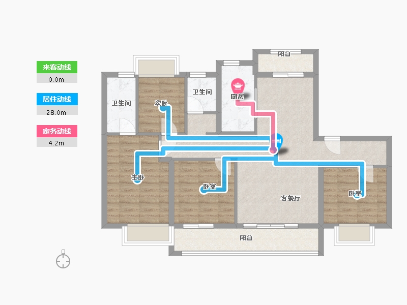 广西壮族自治区-贵港市-碧桂园交投中央上城-110.00-户型库-动静线