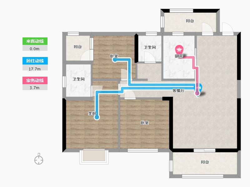 湖南省-邵阳市-悦富时代广场-103.43-户型库-动静线