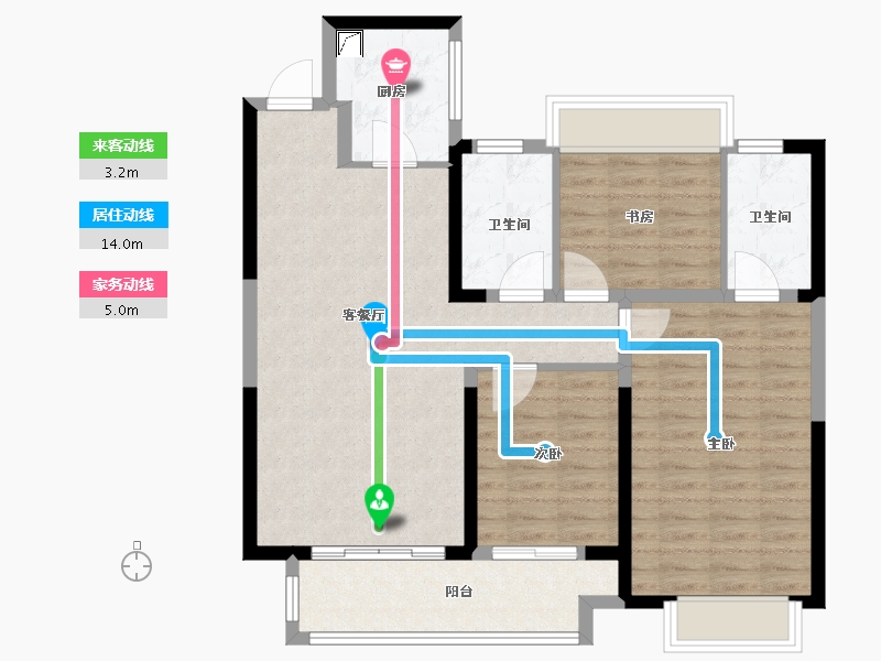 江苏省-盐城市-均和华府-93.00-户型库-动静线