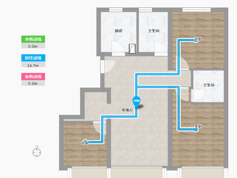 北京-北京市-融创亦庄壹号-78.18-户型库-动静线