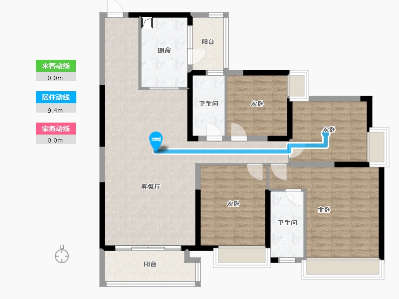 四川省-成都市-新鸿基悦城-137.00-户型库-动静线