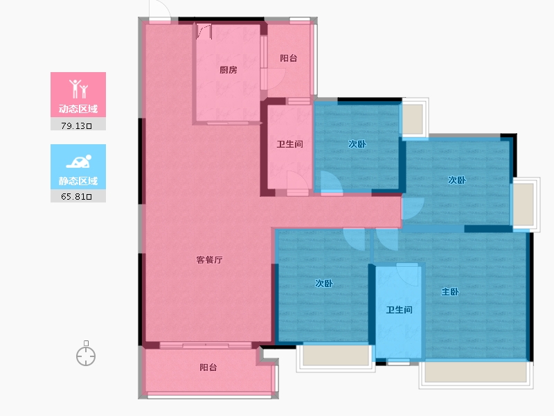 四川省-成都市-新鸿基悦城-137.00-户型库-动静分区