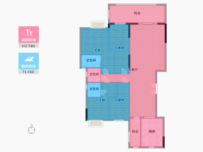 广东省-韶关市-外滩华府-155.30-户型库-动静分区