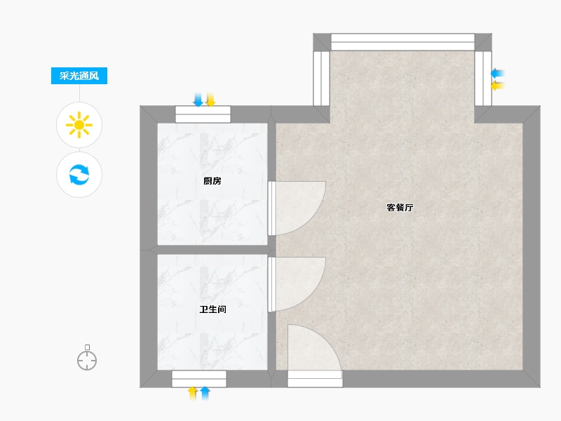 浙江省-嘉兴市-金桥假日丽厦-29.00-户型库-采光通风