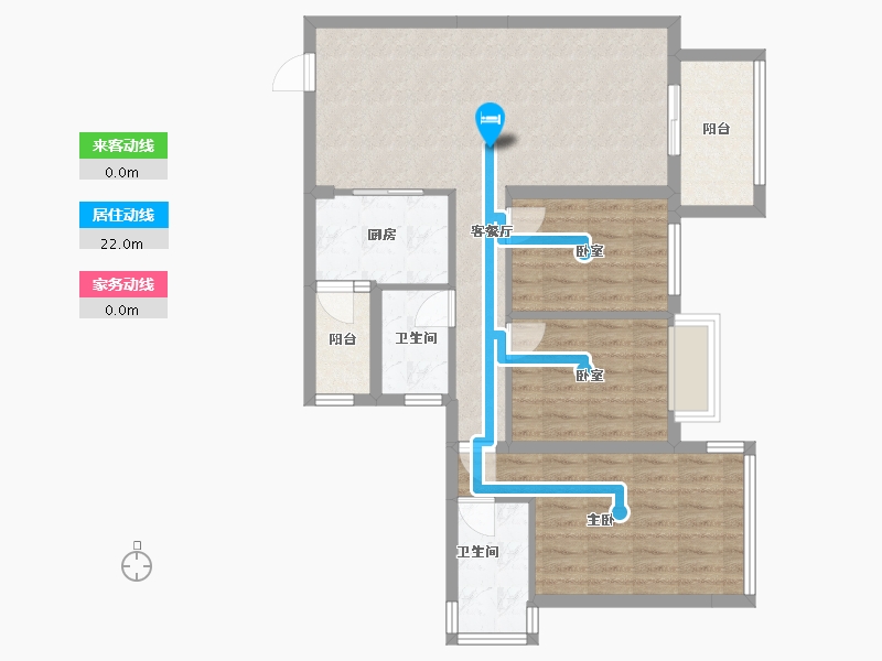 广西壮族自治区-南宁市-天健城-97.00-户型库-动静线