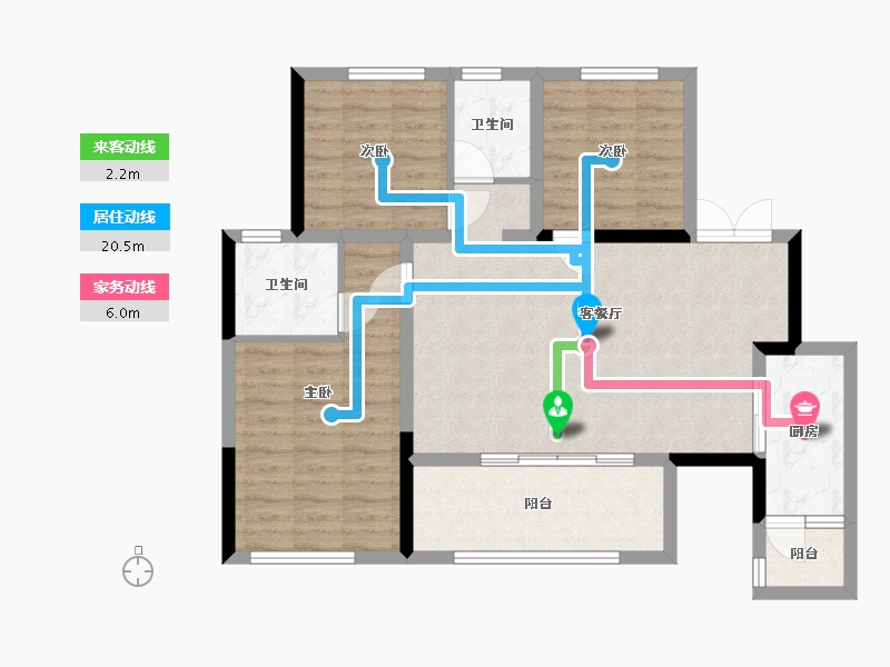 四川省-内江市-江南里-87.00-户型库-动静线