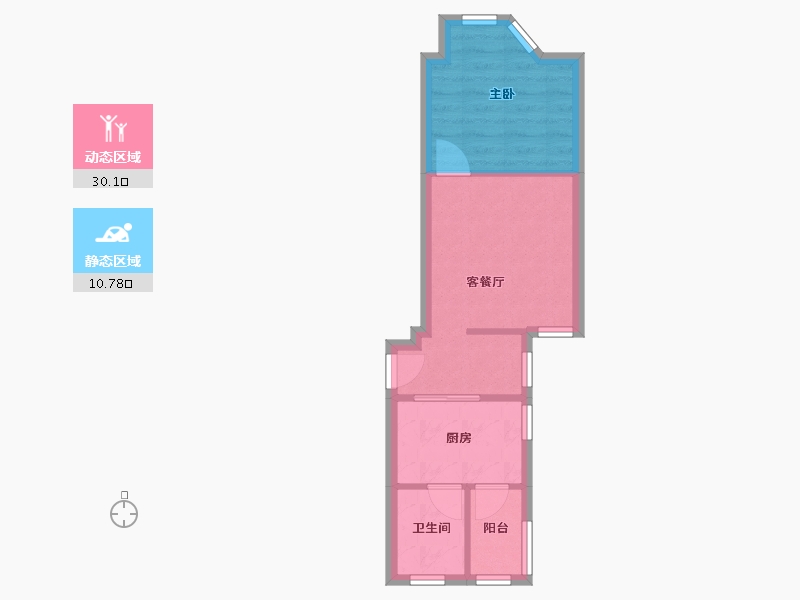 广东省-深圳市-景田北小区-35.00-户型库-动静分区