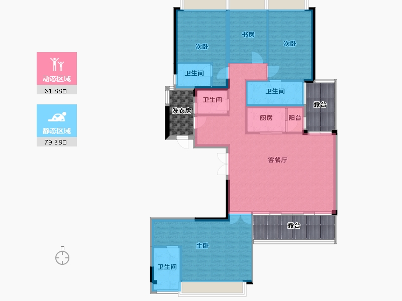 四川省-成都市-清凤鹿溪源-144.00-户型库-动静分区