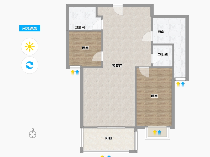 河北省-保定市-京南一品-78.00-户型库-采光通风