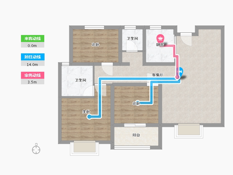 河南省-安阳市-金秋华府-80.00-户型库-动静线