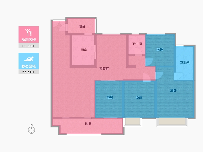 山东省-泰安市-泰实学府-138.00-户型库-动静分区