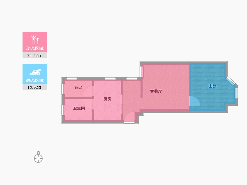 广东省-深圳市-景田北小区-35.00-户型库-动静分区