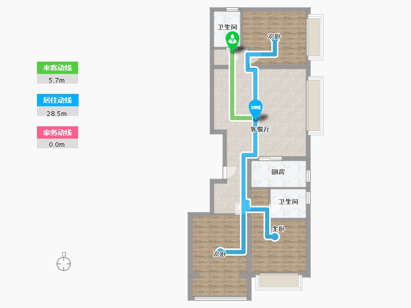 北京-北京市-樾熙府-110.00-户型库-动静线