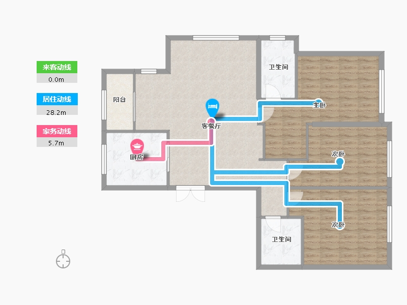 浙江省-温州市-金城华府-120.00-户型库-动静线