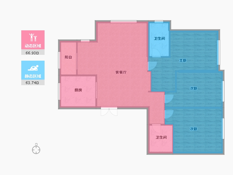 浙江省-温州市-金城华府-120.00-户型库-动静分区